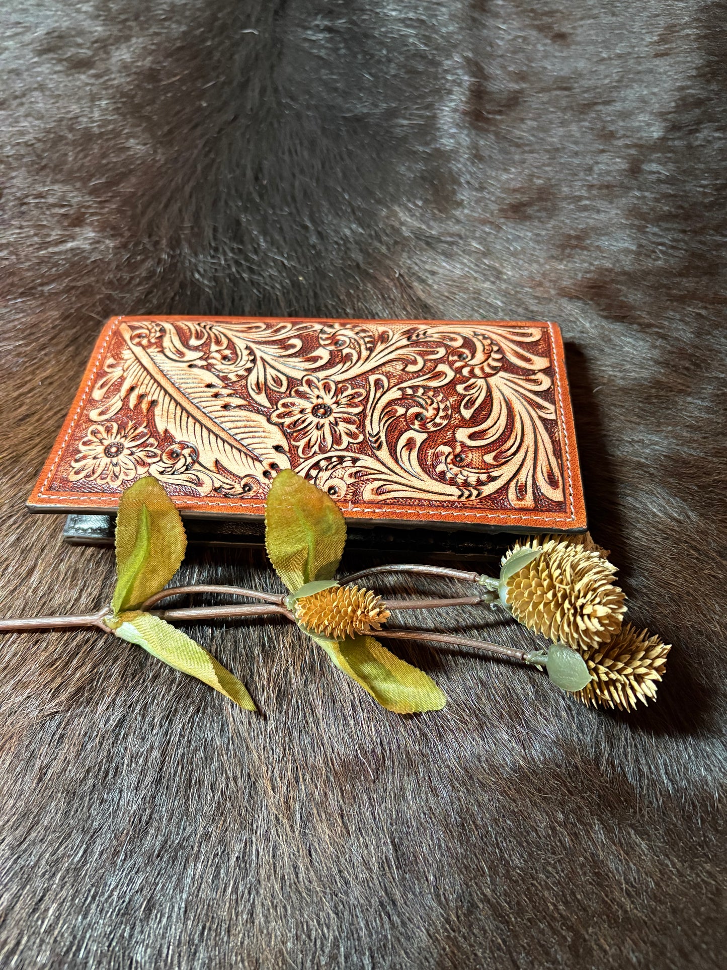 Leather Checkbook