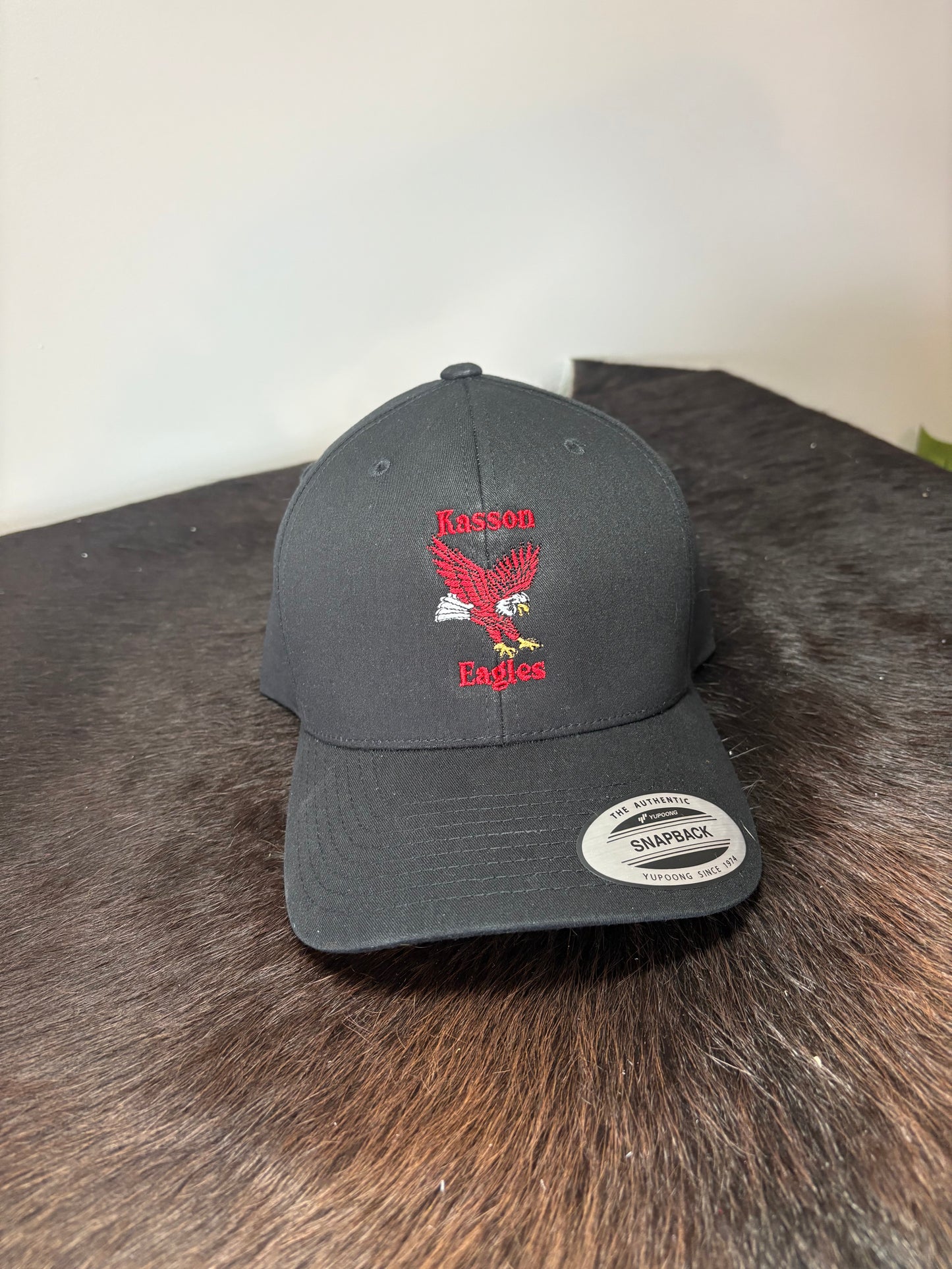 Kasson Eagles Hat Black Snap Back
