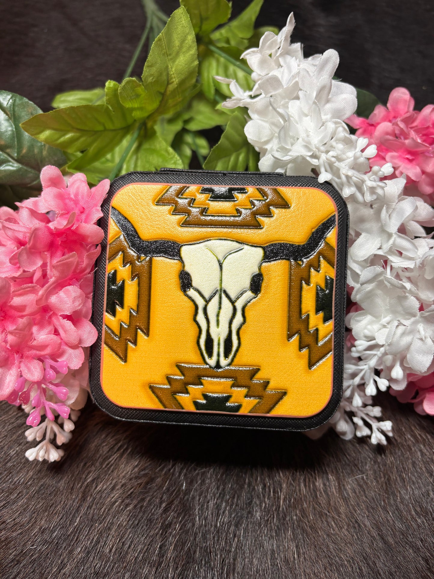 Western Aztec Pattern Small Jewelry Box