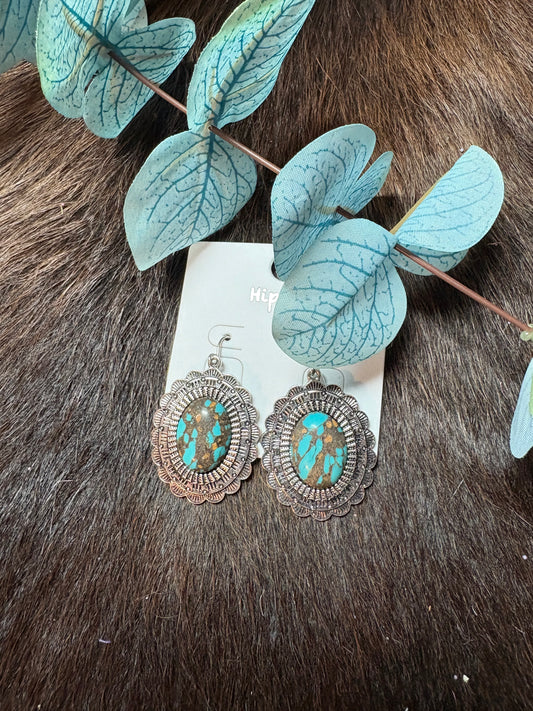 Western Concho Earrings