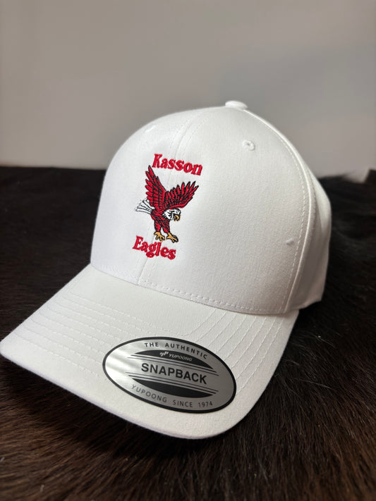 Kasson Eagles White Hat Snap Back