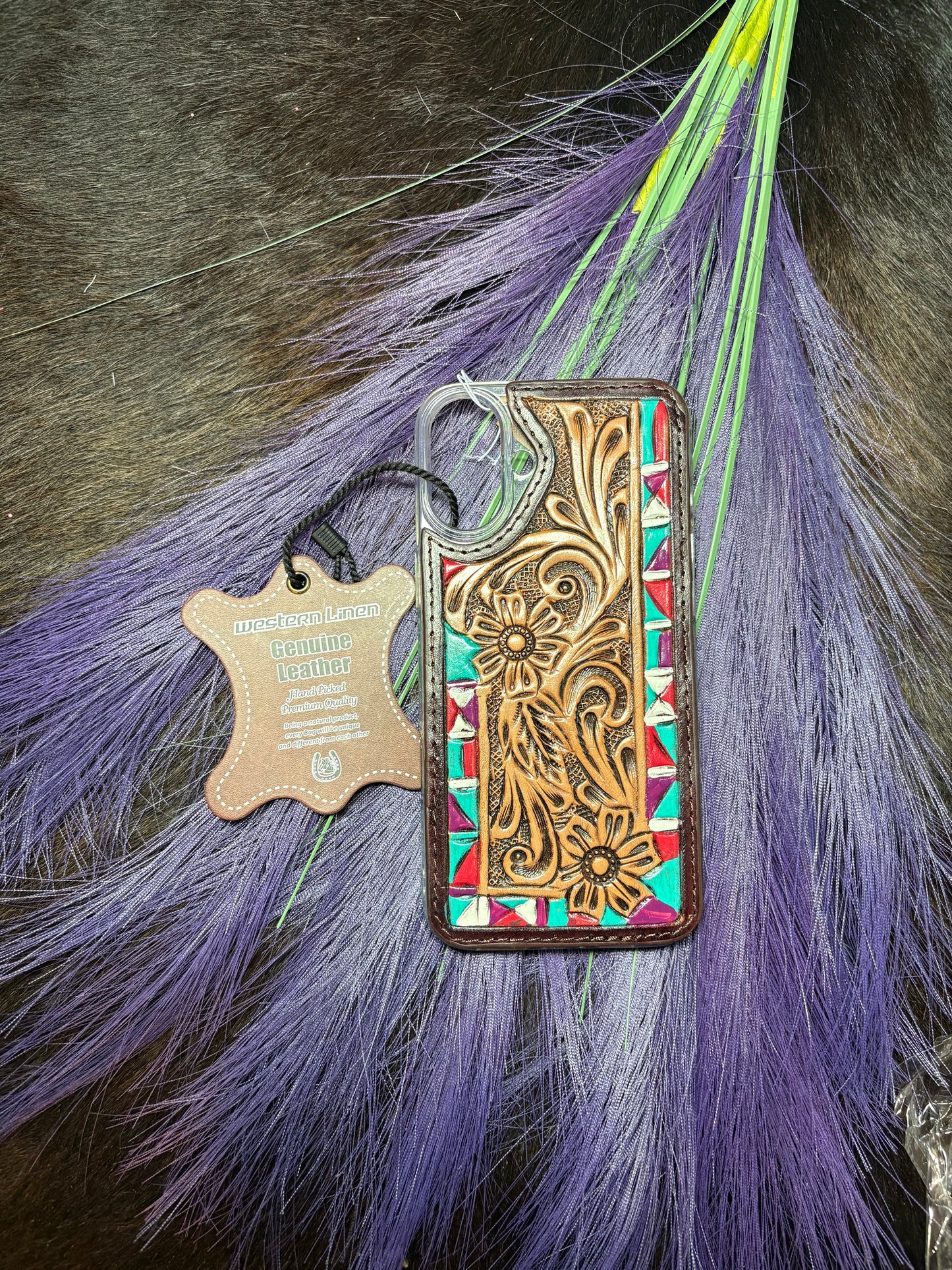 Tooled Leather IPhone Case