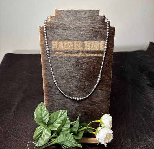 Sterling Silver Pearls Necklace