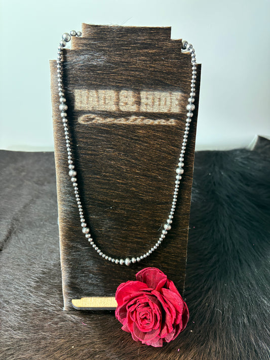 Sterling Silver Pearls Necklace